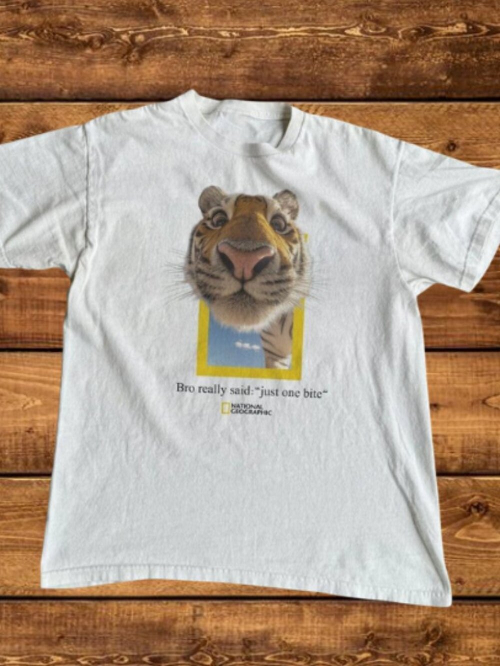National Geographic “Tiger Just One Bite” T-Shirt Unisex